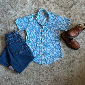 Big Bud Press Lazy Daisy Button Up Shirt